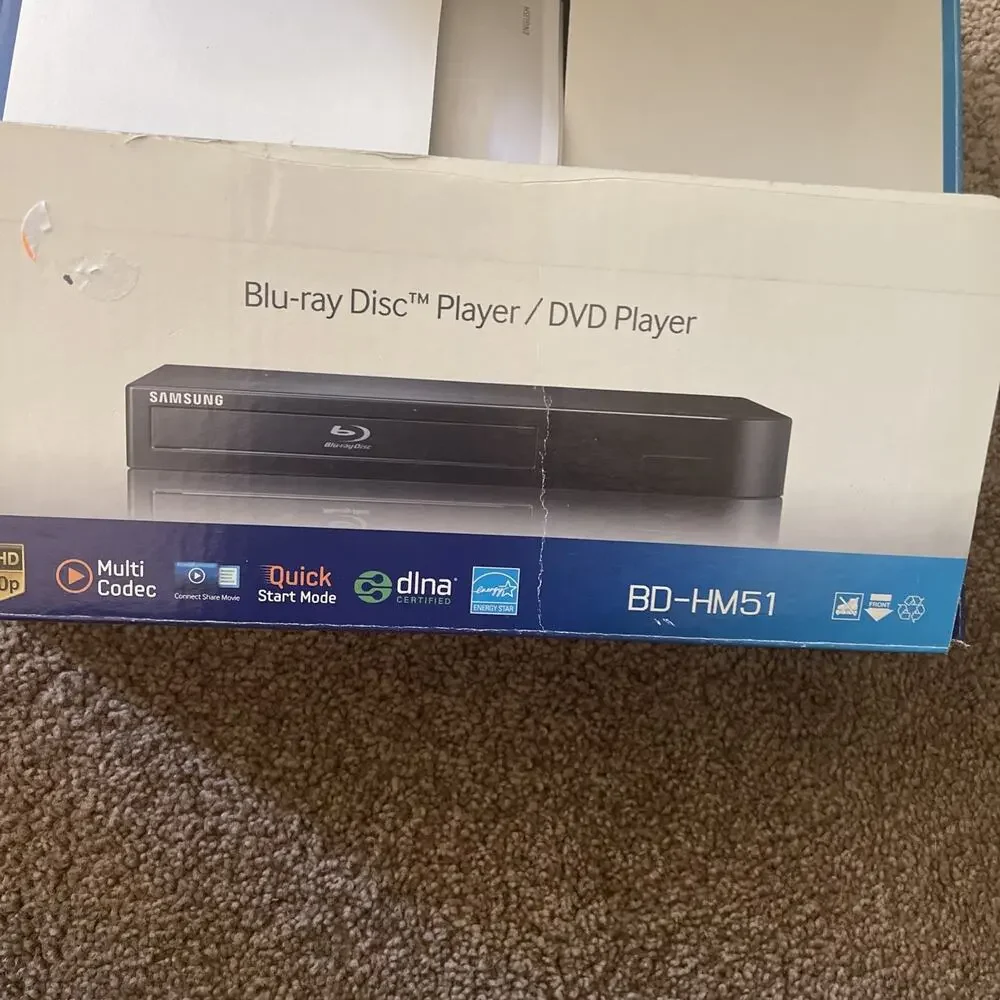 Samsung BD-HM51 Smart Blu-Ray Player WiFi Streaming w/ Remote *Tested/Working*